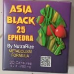كبسولات - Asia black 25 Ephedra caps